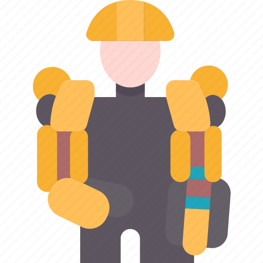 Exoskeleton, powered, wearable, robotic, assistive, technology icon - Download on Iconfinder
