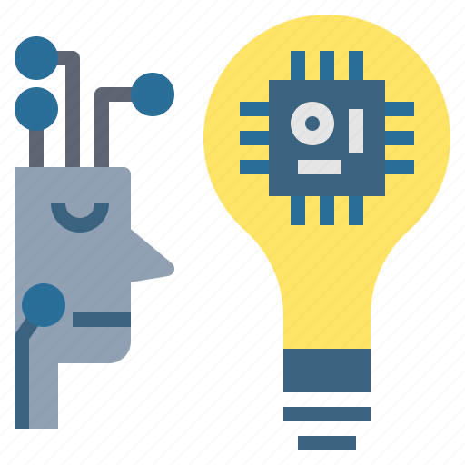 Brain, creative, idea, microchip, robot icon - Download on Iconfinder
