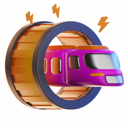 Superfast, train, technology, transportation, internet, rocket, travel 3D illustration - Download on Iconfinder