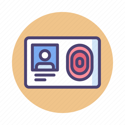 Biometric, id, id card, identity, identity card icon - Download on Iconfinder
