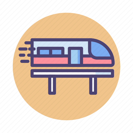Bullet train, hyperloop, metro, railway, train icon - Download on Iconfinder
