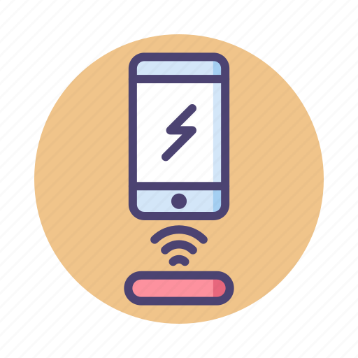 Wireless, charger, charging, wireless charger, wireless charging icon - Download on Iconfinder