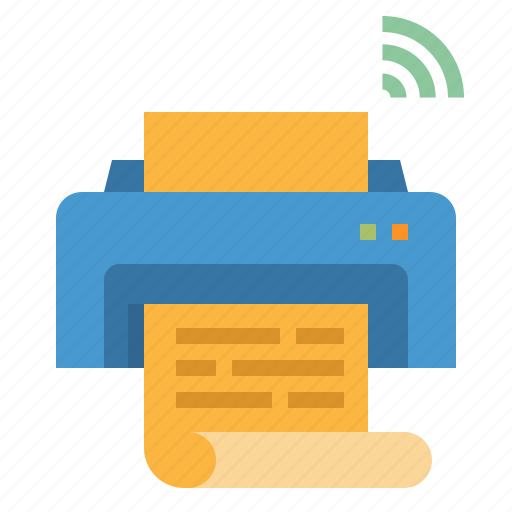 Electronics, print, printer, technology, wireless icon - Download on Iconfinder