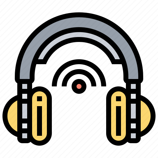 Audio, headphone, listening, music, wireless icon - Download on Iconfinder