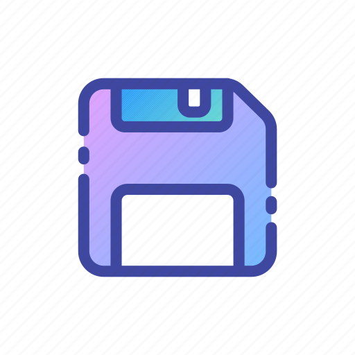 Disk, diskette, drive, floppy, gadget, memory, save icon - Download on Iconfinder