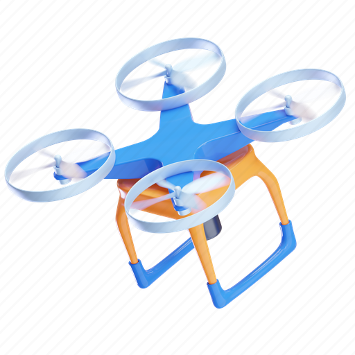 Drone, robot, aircraft, transport, copter, delivery, technology 3D illustration - Download on Iconfinder