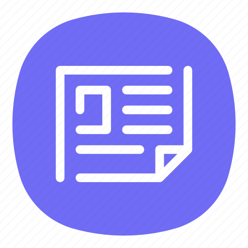 Article, information, media, news, newspaper, press, trends icon - Download on Iconfinder