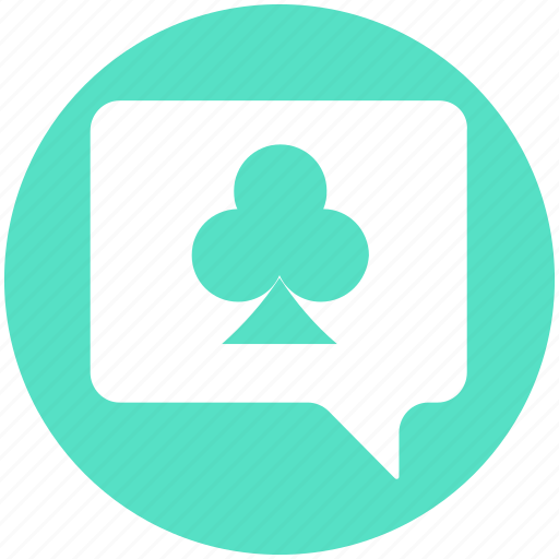 Casino, chatting, clubs, gambling, message, talking game icon - Download on Iconfinder