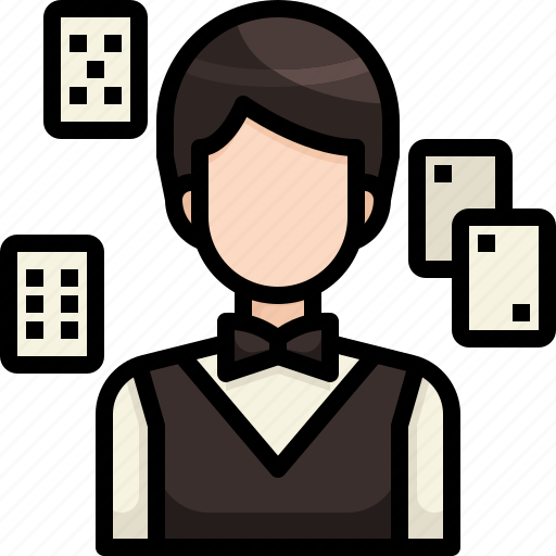 Avatar, casino, croupier, gambling, job, man, profession icon - Download on Iconfinder
