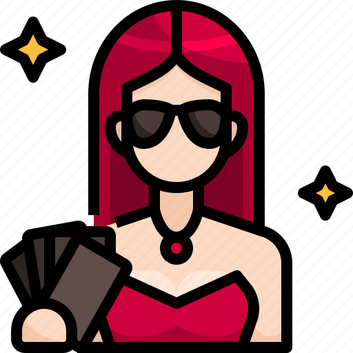Avatar, casino, croupier, gambling, job, profession, woman icon - Download on Iconfinder