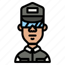 guard, businessman, avatar, glasses, security