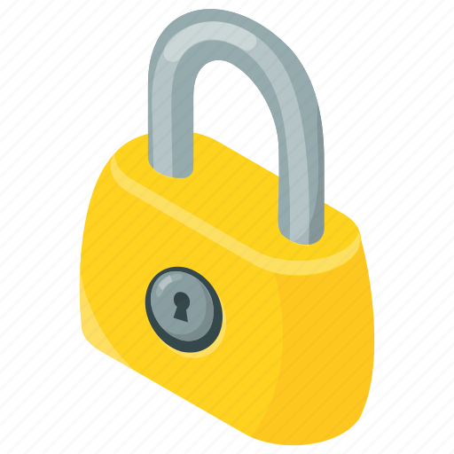 Home security, lock with shackle, locked, padlock, security bolt icon - Download on Iconfinder
