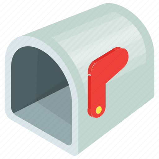 Cartoon mailbox, empty mailbox, letterbox, mailbox, residential mailbox icon - Download on Iconfinder