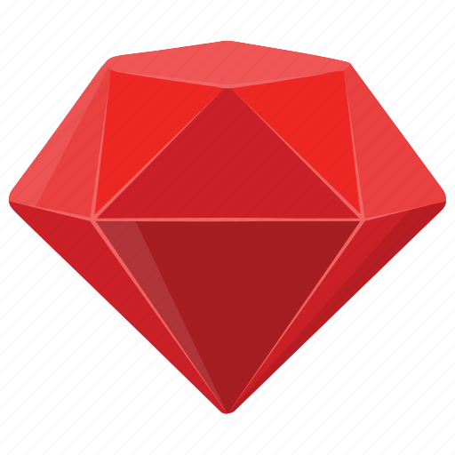 Diamond, diamond mine game, gem, red jewel, ruby icon - Download on Iconfinder