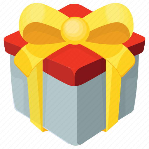 Christmas gift, gift box, ribboned package, wrapped box, wrapped gift icon - Download on Iconfinder