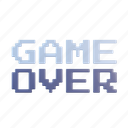 game, over, lose, defeat, video, 3d icon