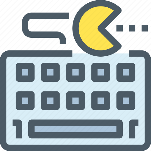 Entertainment, game, gaming, keyboard, pacman, technology icon - Download on Iconfinder