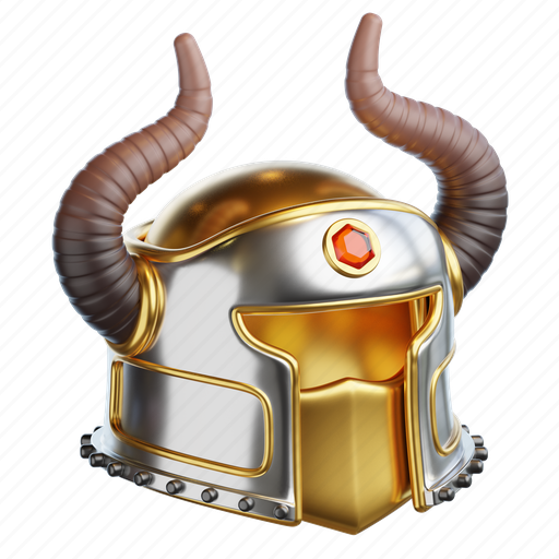 War, helmet, viking, medieval, warrior, game, game assets 3D illustration - Download on Iconfinder