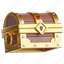 treasure, chest, game, game assets, equipment, medieval, antique 