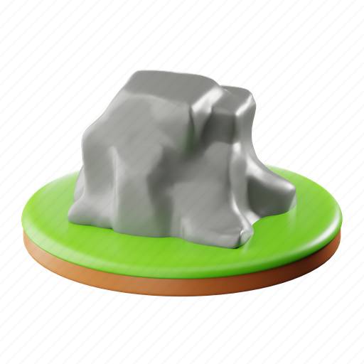 Stone 3D illustration - Download on Iconfinder on Iconfinder