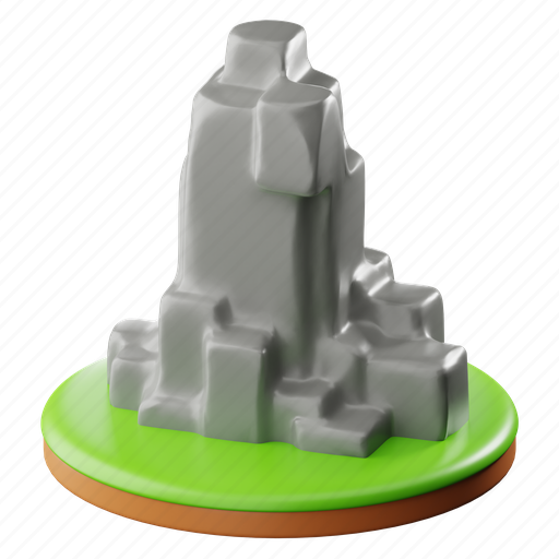 Stone, stonerock, gameasset, environment, texture 3D illustration - Download on Iconfinder