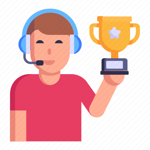Champion, game winner, achiever, prize winner, trophy icon - Download on Iconfinder