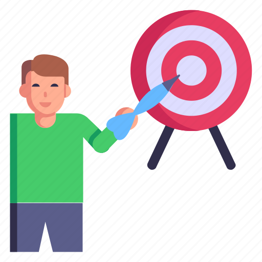 Dart game, archery, target game, aim, objective icon - Download on Iconfinder