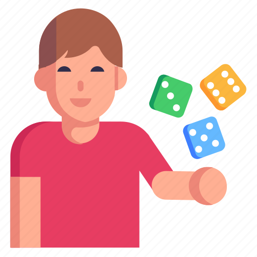 Dice player, dice game, gambling, casino, dices icon - Download on Iconfinder