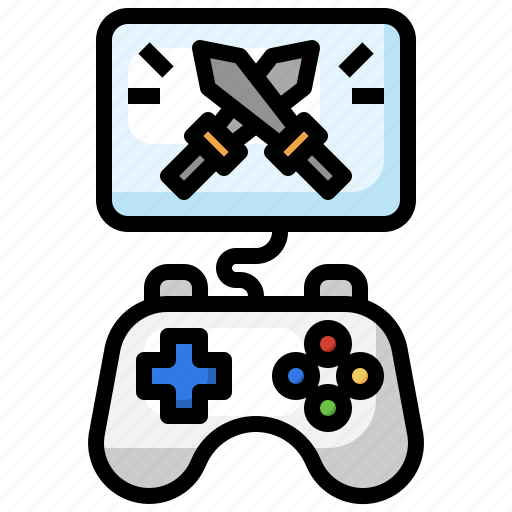 Action, game, video, sword, joystick icon - Download on Iconfinder