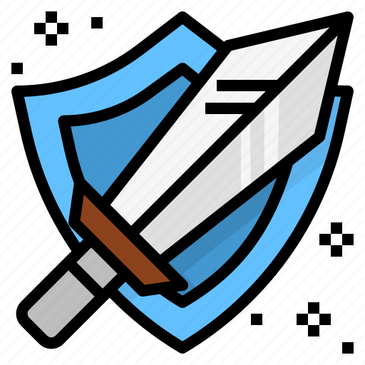 Battlefield, fighter, game, shelter, shield, weapon icon - Download on Iconfinder
