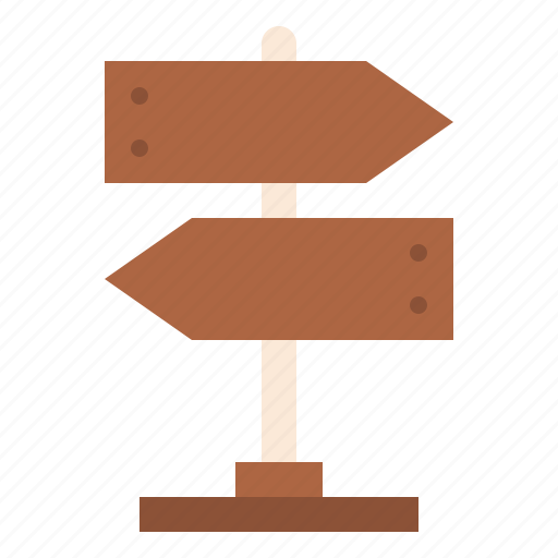 Signpost, signal, pole, direction, step icon - Download on Iconfinder