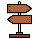 signpost, signal, pole, direction, step