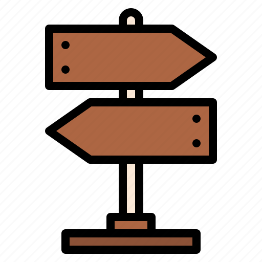 Signpost, signal, pole, direction, step icon - Download on Iconfinder
