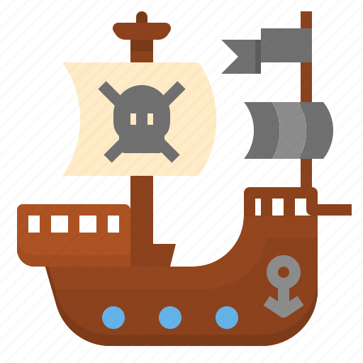 Adventure, bandits, boat, pirate, sailing, ship icon - Download on Iconfinder