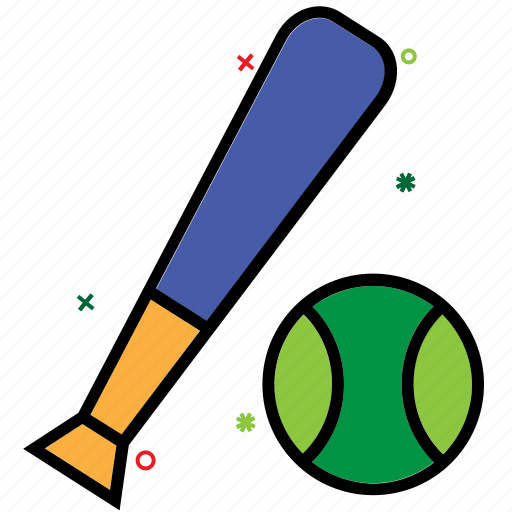 Baseball, baseball ball, baseball bat, bat ball game, stick, team sport icon - Download on Iconfinder