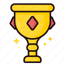 chalice, trophy, winner trophy, gold cup, cup, drink, winner 