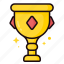 chalice, trophy, winner trophy, gold cup, cup, drink, winner 