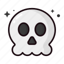 skull, halloween, skeleton, horror, spooky, death, bone 