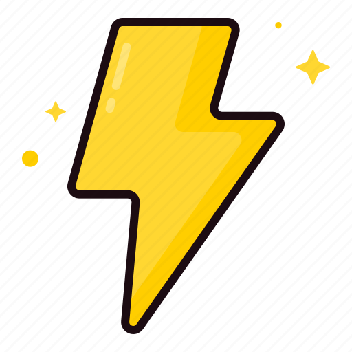 Thunder, weather, lightning, storm, rain, thunderstorm, flash icon - Download on Iconfinder