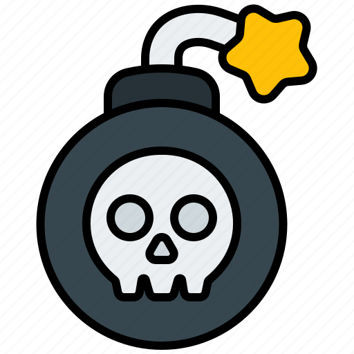Bomb, skull, explosion, weapon, game, gaming, item icon - Download on Iconfinder