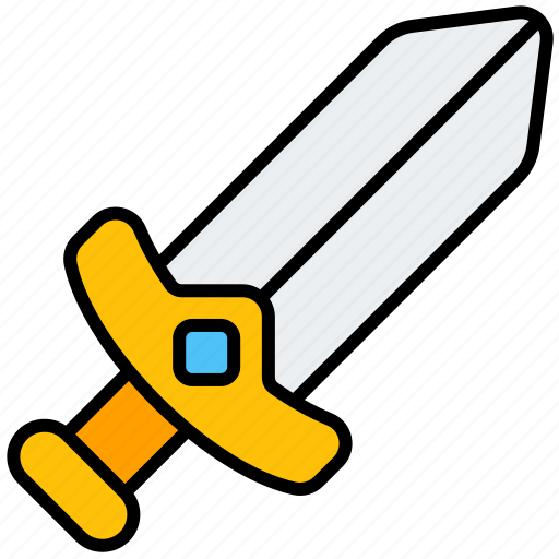Sword, weapon, tool, equipment, game, gaming, item icon - Download on Iconfinder