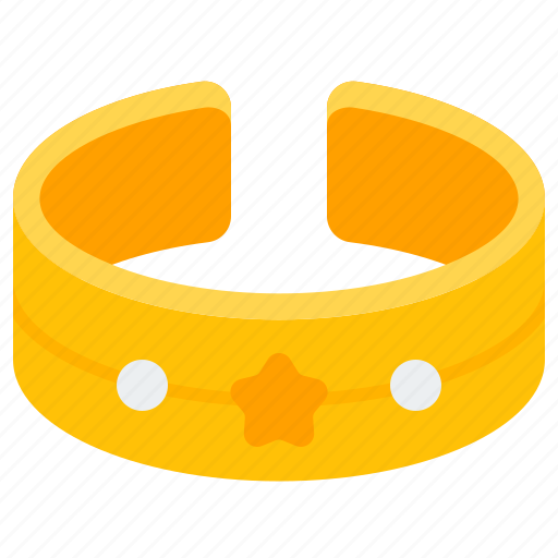 Bracelet, wristband, accessory, star, game, gaming, item icon - Download on Iconfinder