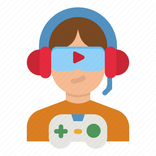 Gamer, people, headset, gamin, user icon - Download on Iconfinder