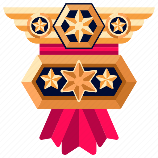 Rank, level, award, winner, achievement, badge, success icon - Download on Iconfinder