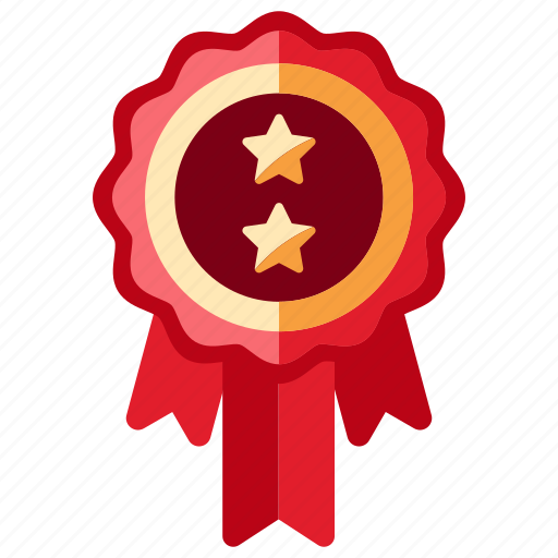 Badge, ribbon, level, prize, medal, reward, trophy icon - Download on Iconfinder