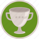 star, prize, third, cup, bowl, gamification, badge, bronze, trophy, win, winner, achievement, award 