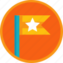 star, prize, flag, gamification, badge, first, winner, achievement
