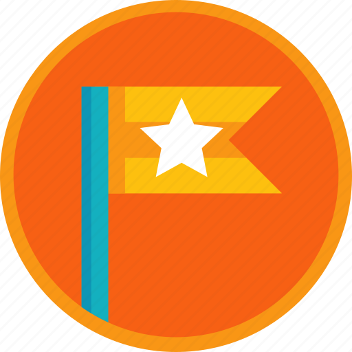 Star, prize, flag, gamification, badge, first, winner icon - Download on Iconfinder