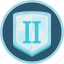 gamification, badge, achievement, second, shield, silver 
