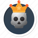 good, premium, champion, power, halloween, horror, award, boss, game, win, princess, achievement, trophy, king, skull, metal, governor, god, fun, punk, money, queen, crown, dead, warning, kill, gang, heavy metal, skeleton, prince, best, monster, superior, death, wealth, deadly, winner, royal, poison, gamification, rich, ruler, lord, main, badge, pirate, head